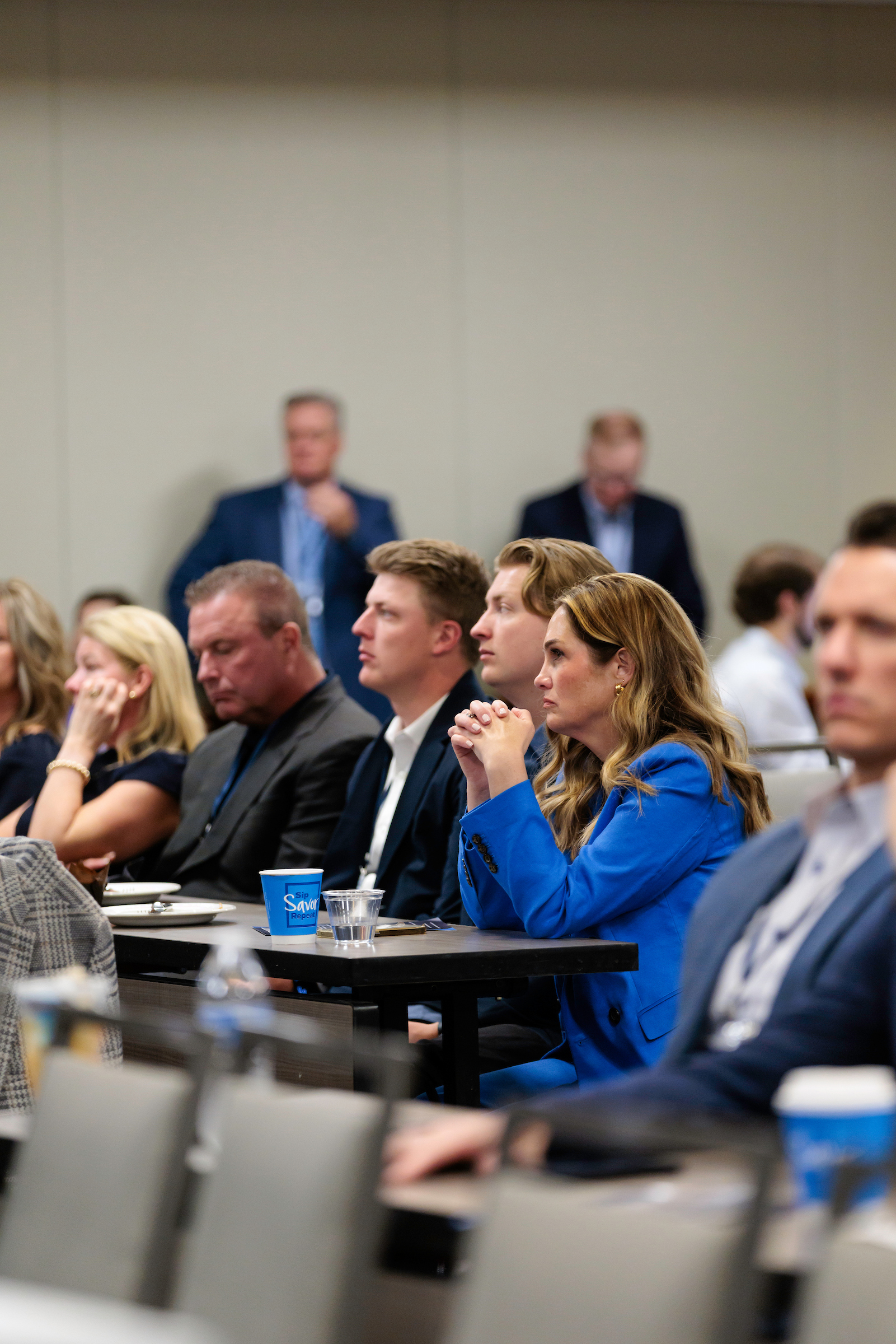 Attendees at a WealthPlan retirement plan education session
