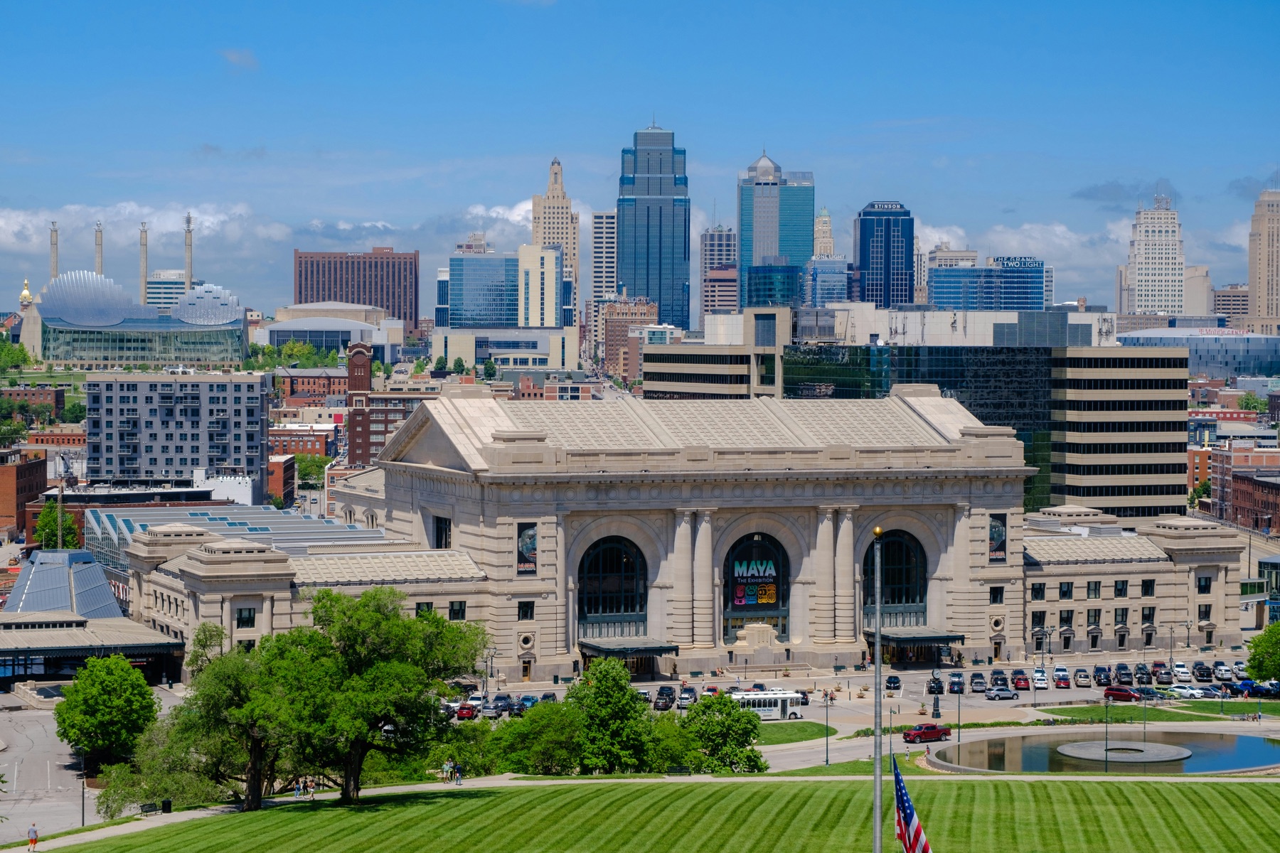 Kansas City skyline over Union Station